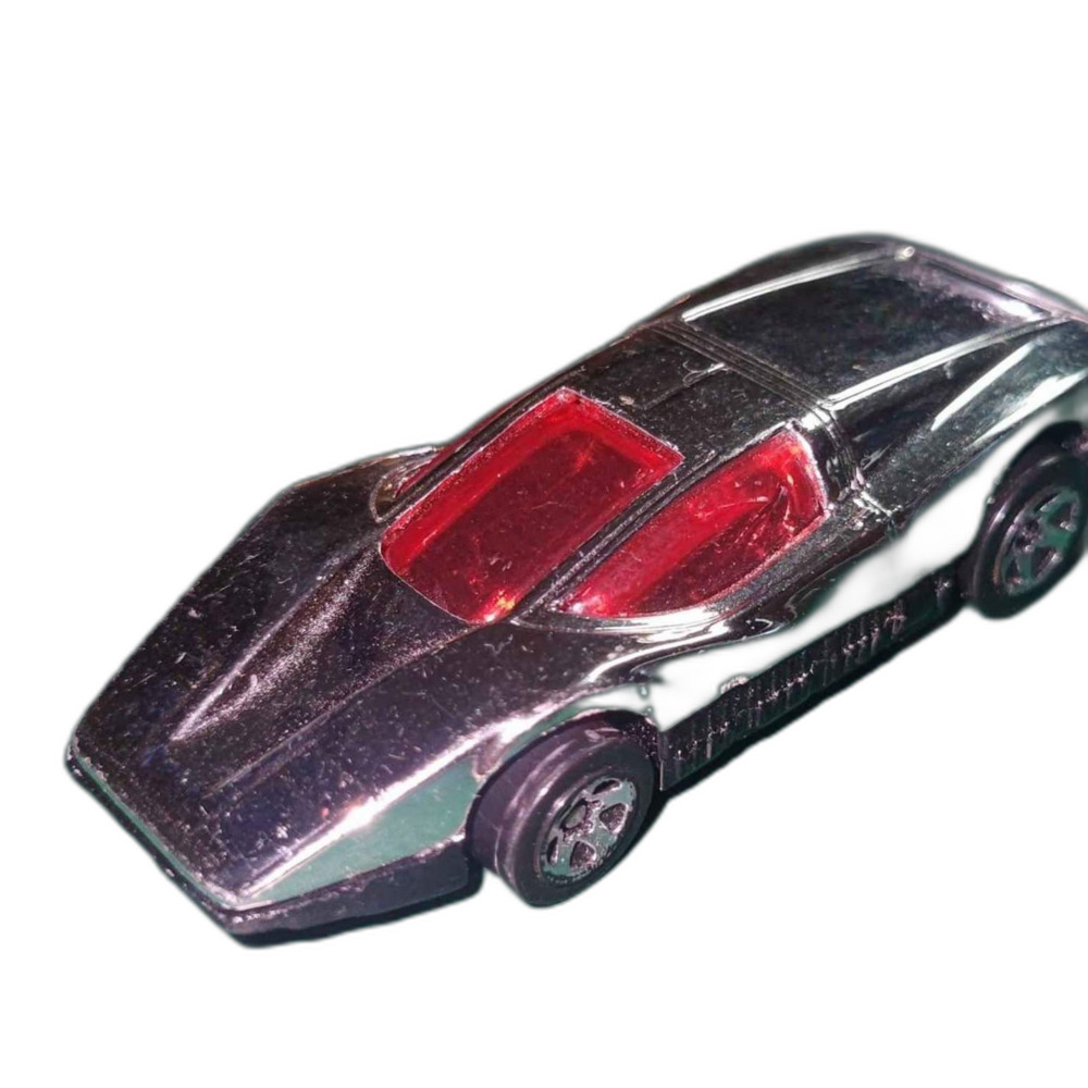 Vintage Hot Wheels 1974 Silver Bullet w/ Red Tinted Windows - Rolls Smoothly